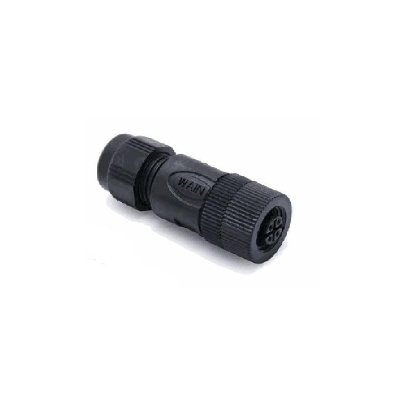 Connecteur femelle M12P, 8 pol., codage A IP67, 2A, non-blindé